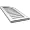 Ekena Millwork Quarter Round Top Right Surface Mount PVC Gable Vent w/ 2"W x 1-1/2"P Brickmould Frame, 12"W x 32"H GVPQR12X3202SN - alternate 3